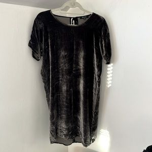 Madewell Velvet Bow-Back Dress XXS